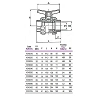 PVC Βάνα Σφαιρική CH D.50mm